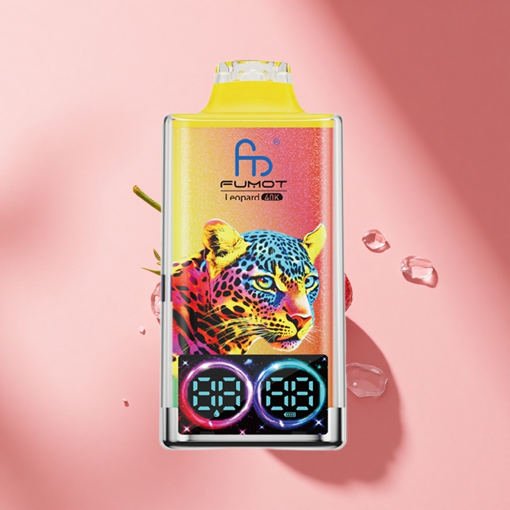 Fumot Leopard 40K Puffs Erdbeereis Dual Mesh 5%