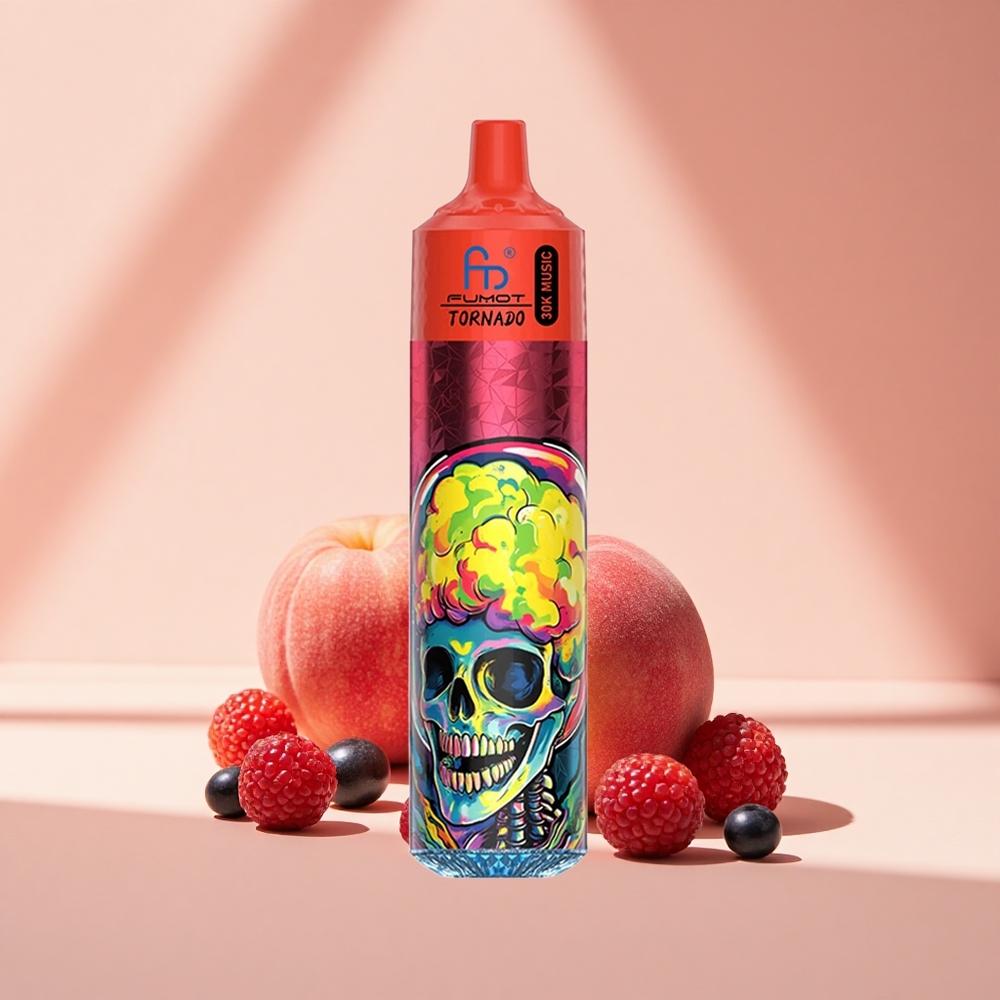 Fumot Randm Tornado 30000 Puffs Pfirsich-Beeren 30mL 2% Mesh
