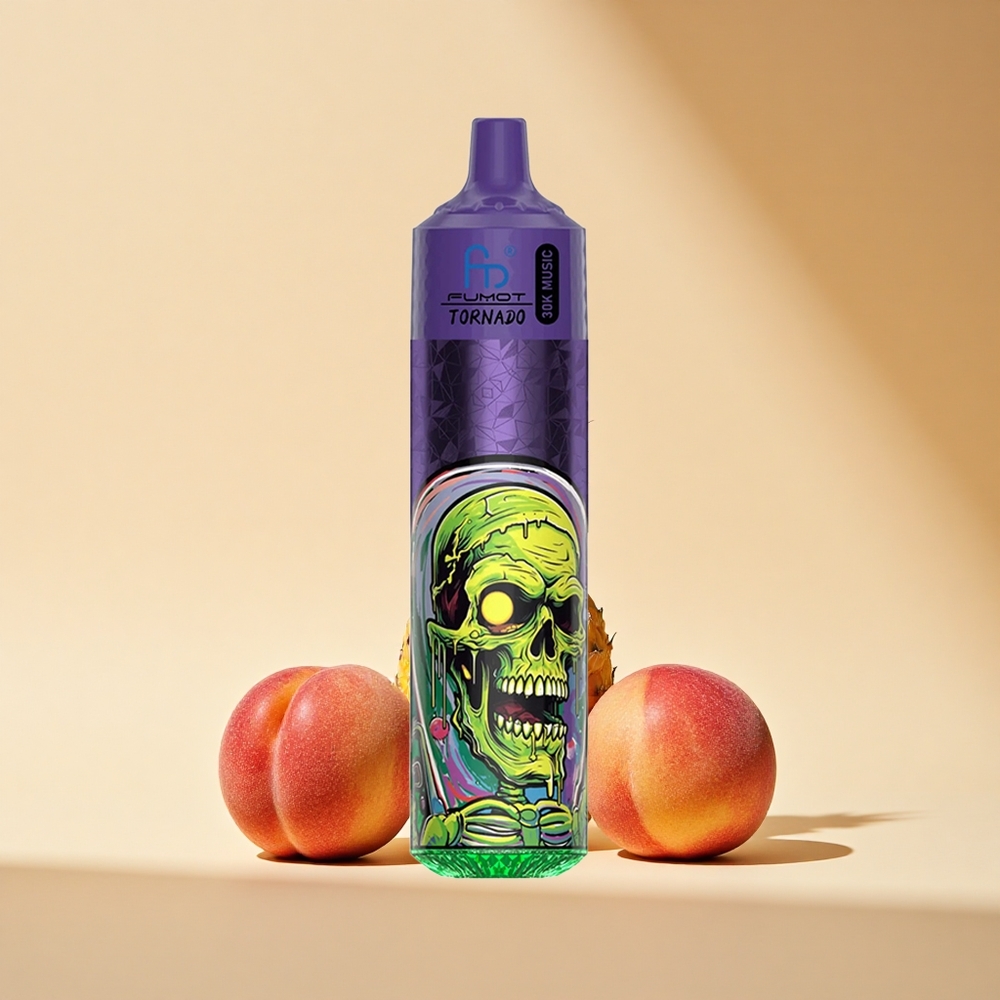 Fumot Randm Tornado 30000 Puffs Pfirsich-Mango-Ananas LED-Display 600mAh