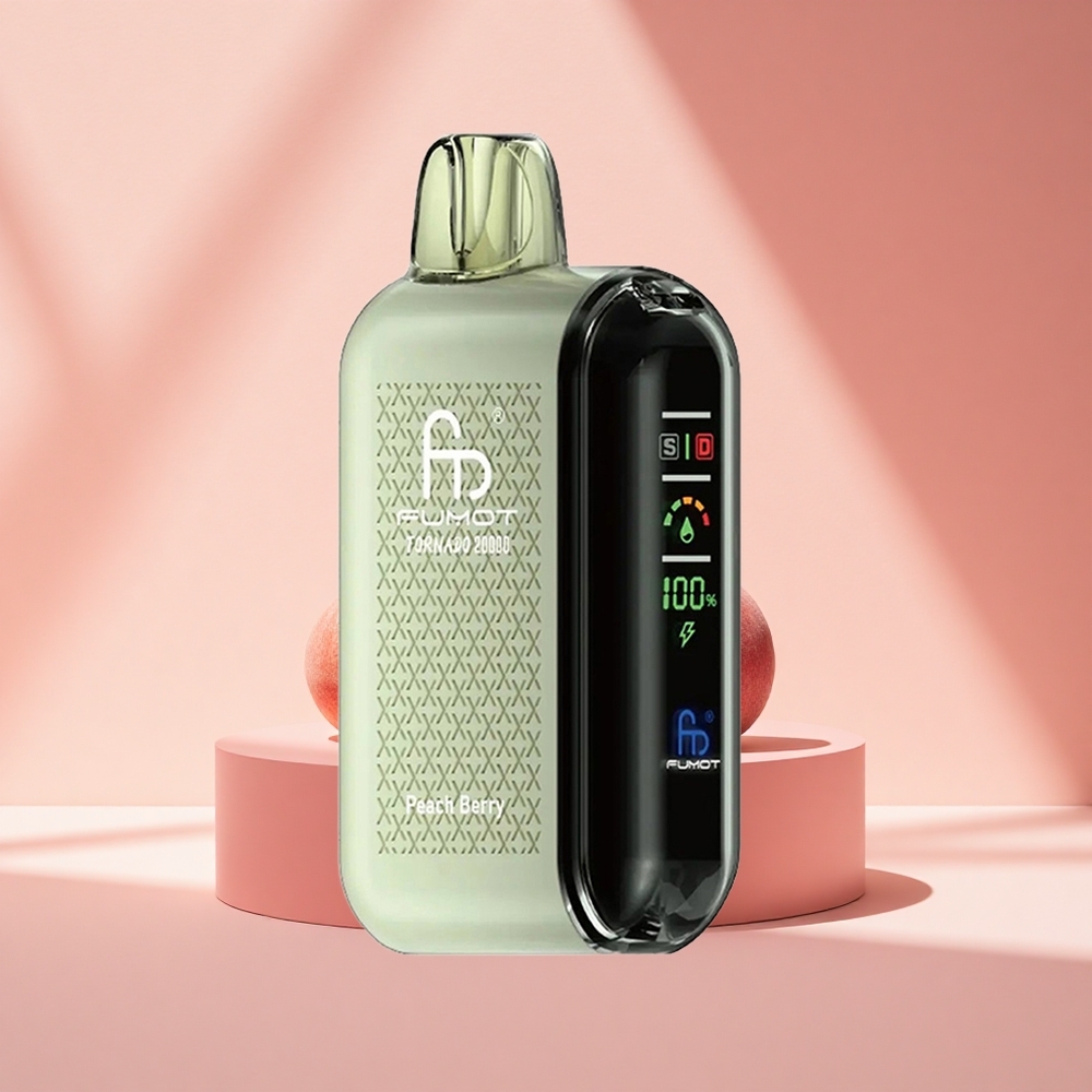 Fumot Tornado 20000 Puffs Pfirsich-Beere Dual-Mesh Smart