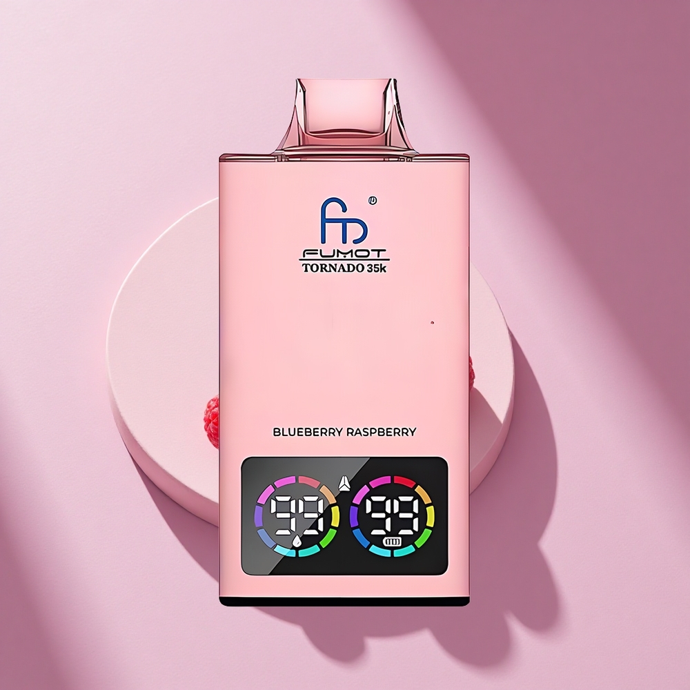 Fumot Tornado 35000 Puffs Heidelbeere Himbeere Dual Mesh RGB
