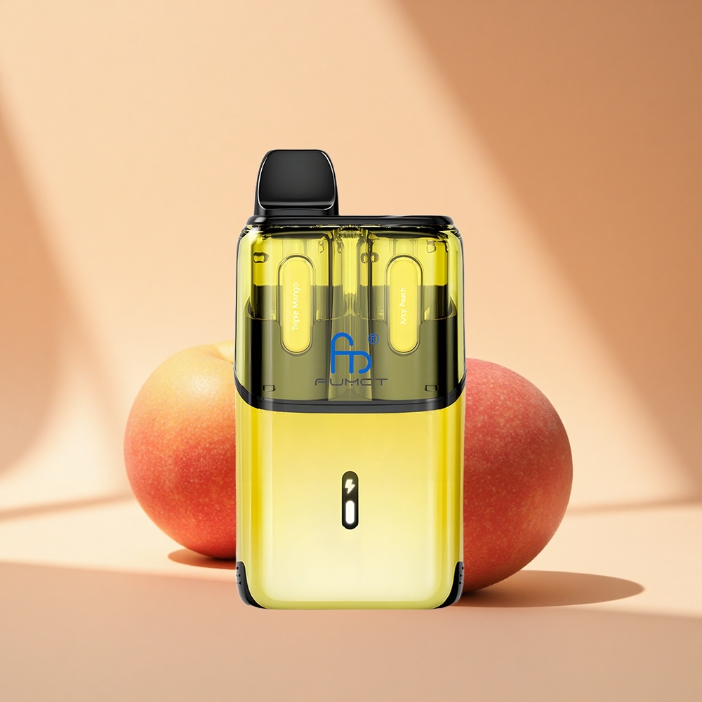 Fumot Ultra T32000 Puffs Dreifach Mango - Saftiger Pfirsich mit 800mAh und Typ-C Schnellladung