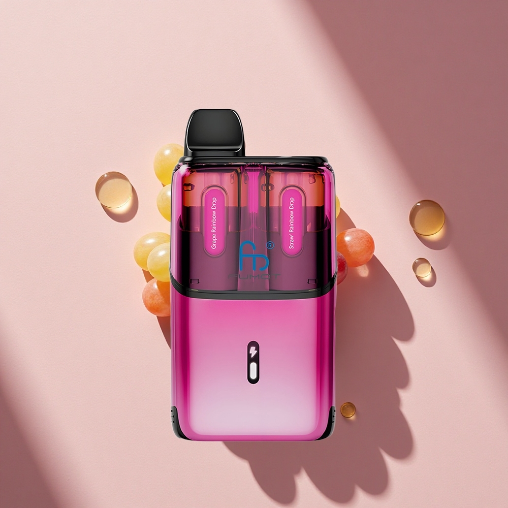 Fumot Ultra T32000 Puffs Erdbeer-Regenbogentropfen mit 800mAh und Mesh Coil