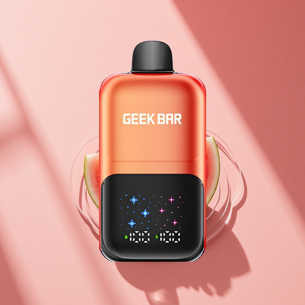 GEEK BAR 2GO 20ml 50000 Puffs Wassermelonen-Bubblegum-Eis mit interaktivem Großbildschirm und Dual-Tank
