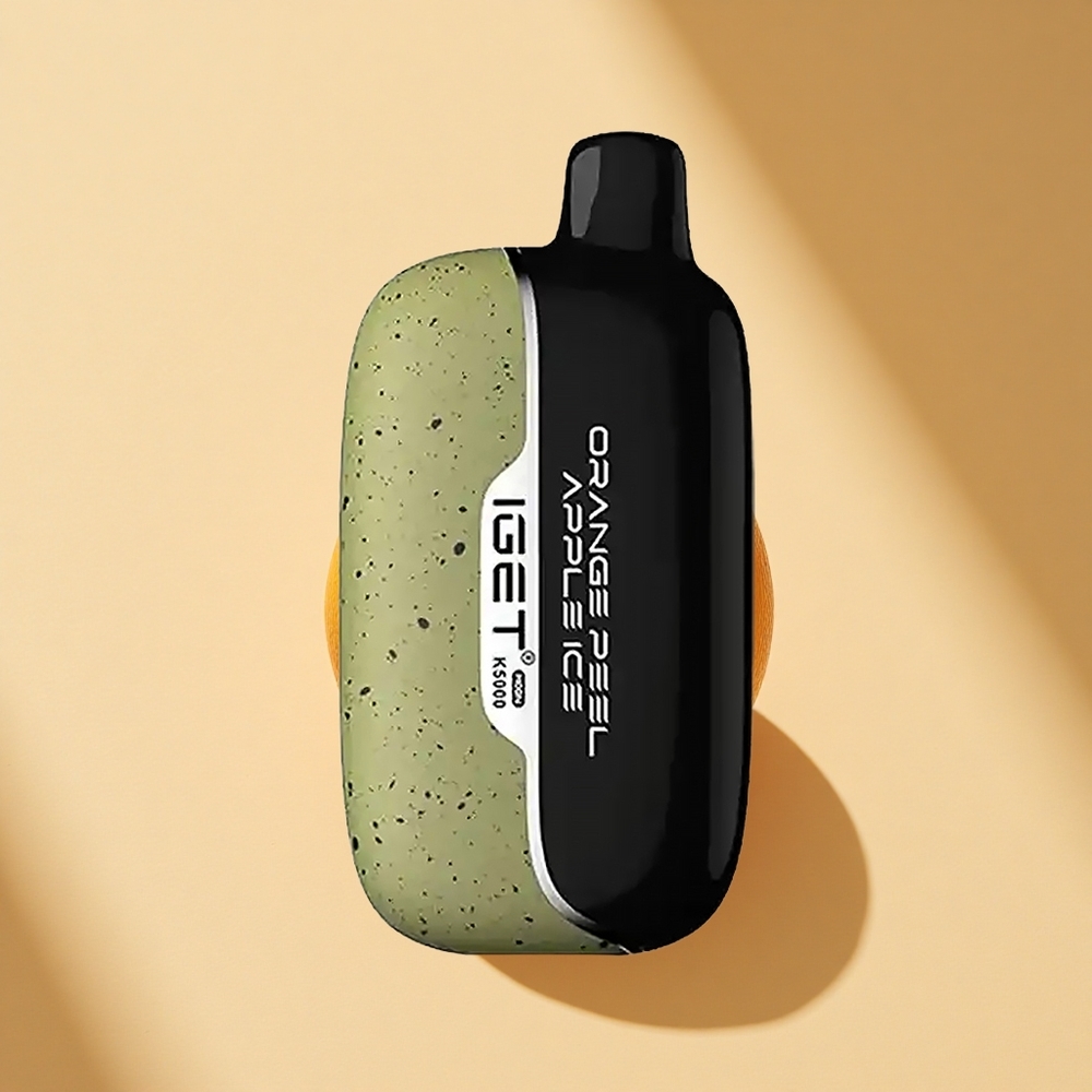 IGET Moon K5000 Puffs Apfel-Schalen-Eis mit Mesh Coil 1.35 Ohm und 81.5 g Nettogewicht