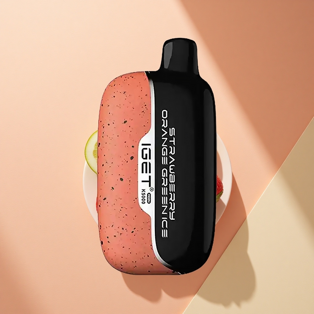 IGET Moon K5000 Puffs Erdbeer-Orange-Grünes-Eis PC 81,5g Mesh 1,35 Ohm