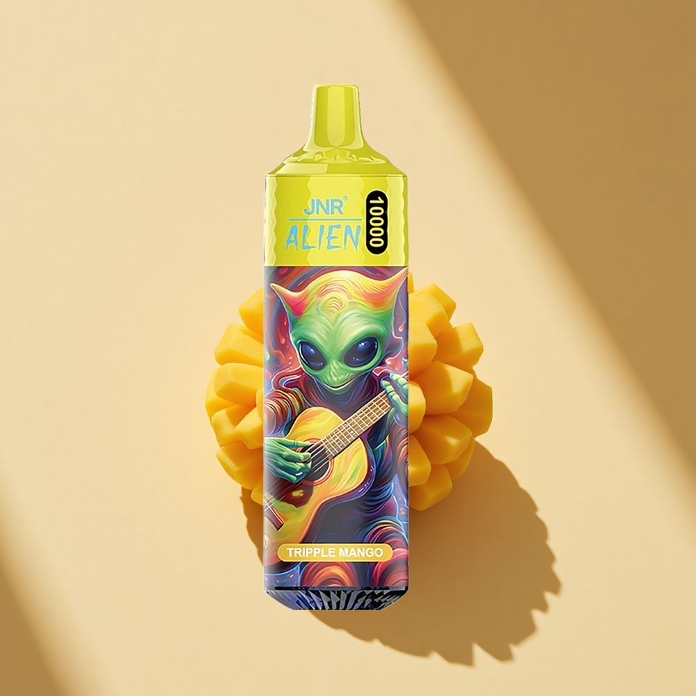 JNR Alien 10000 Dreifach Mango mit 850mAh und Mesh Coil