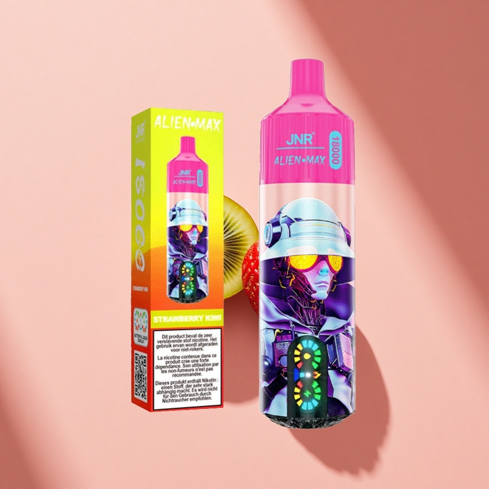 JNR Alien Max 18000 Erdbeer-Kiwi Dual Mesh & Type-C Ladung