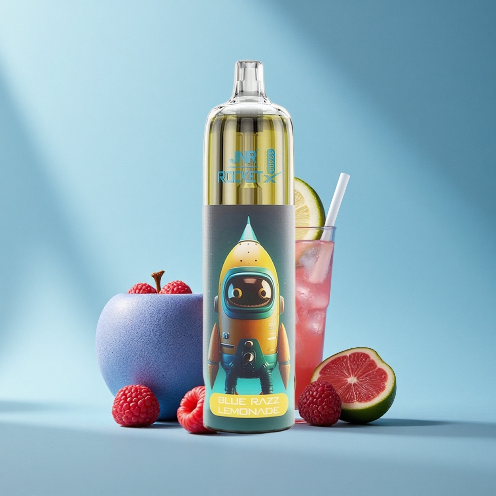 JNR Rocket-X 12400 Blaue Himbeerlimonade mit RGB-Lichtern und Typ-C Schnellladung