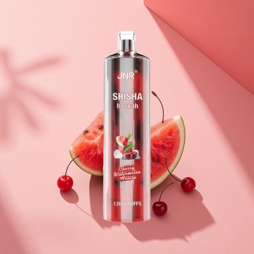 JNR Shisha Hookah 12000 Kirsch-Wassermelonen-Eis mit 750mAh und Typ-C-Ladung