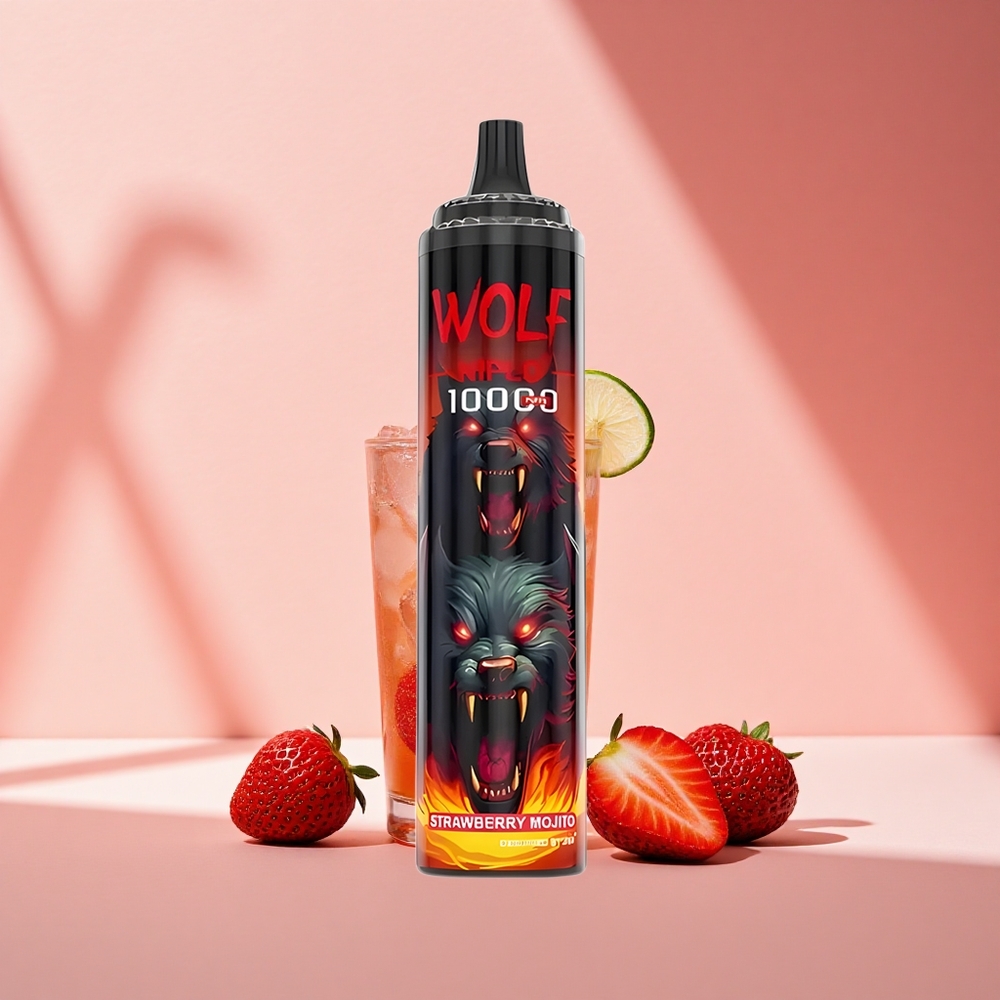 JNR Wolf Niplo 10000 Erdbeer Mojito 20ml Typ-C 1.0 Ohm