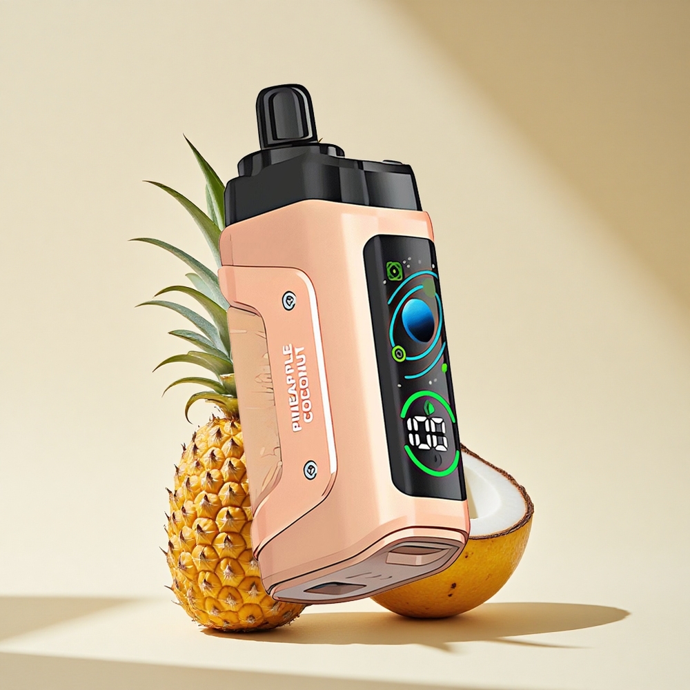 Razz Bar 45000 Puffs Ananas Kokos Typ-C Netzspule