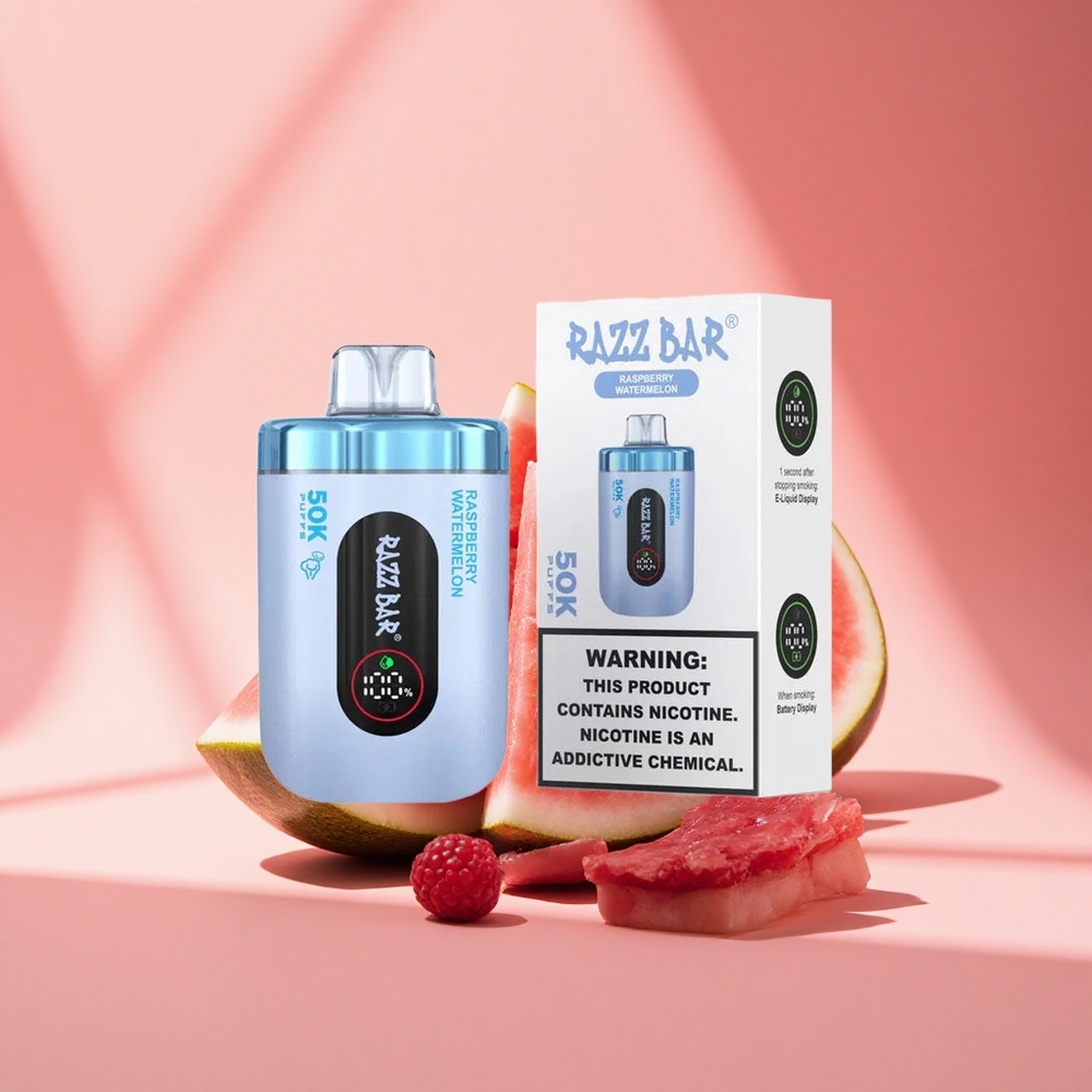 Razz Bar 50K Puffs Himbeer-Wassermelone Typ-C 2% Mesh