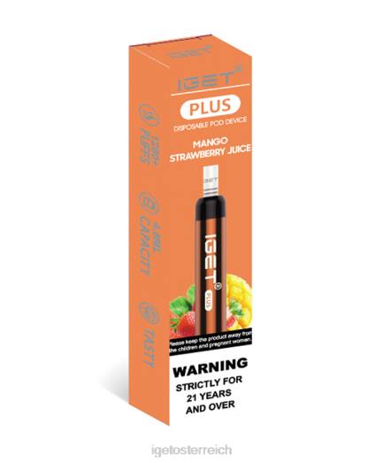 IGET Vape Shop - plus 8BTV35 Mango-Erdbeersaft