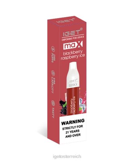 IGET Vape Shop - max 8BTV78 Brombeer-Himbeer-Eis