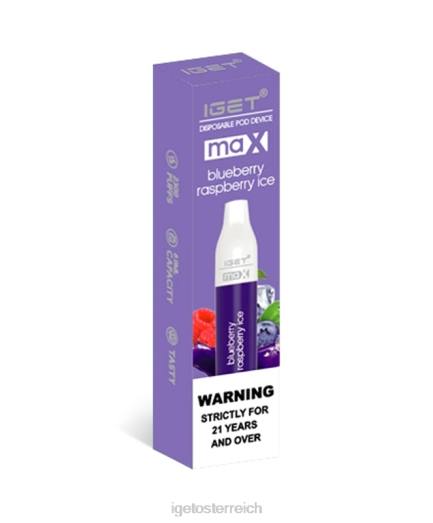 IGET Vape Sale - max 8BTV80 Blaubeer-Himbeer-Eis
