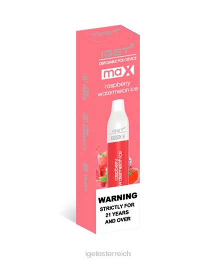 IGET Vape - max 8BTV90 Himbeer-Wassermelonen-Eis