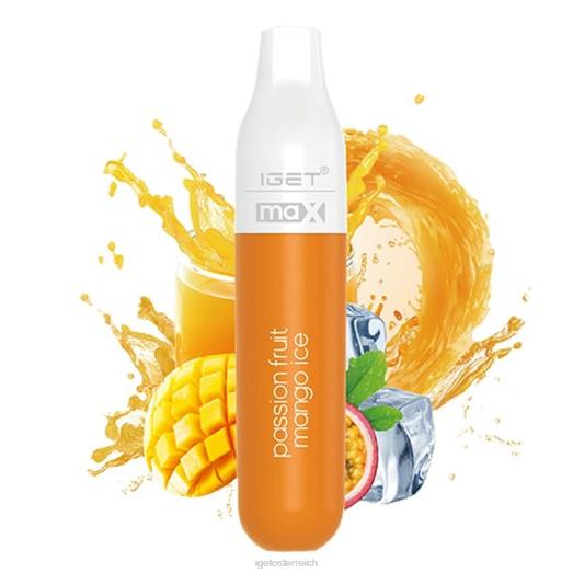 IGET Vape - max - 2300 Züge 8BTV620 Passionsfrucht-Mango-Eis