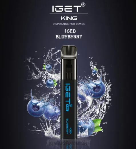 IGET Vape Shop - King - 2600 Züge 8BTV555 eisgekühlte Blaubeere