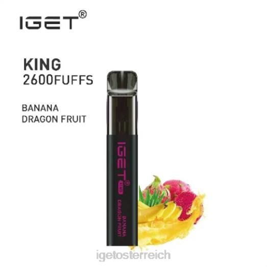 IGET Vape Sale - King - 2600 Züge 8BTV570 Bananendrachenfrucht