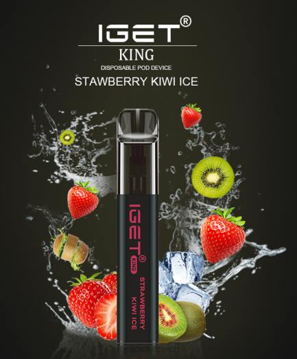 IGET Vape Shop - King - 2600 Züge 8BTV598 Erdbeer-Kiwi-Eis