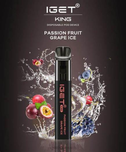 IGET Vape - King - 2600 Züge 8BTV631 Passionsfrucht-Traubeneis