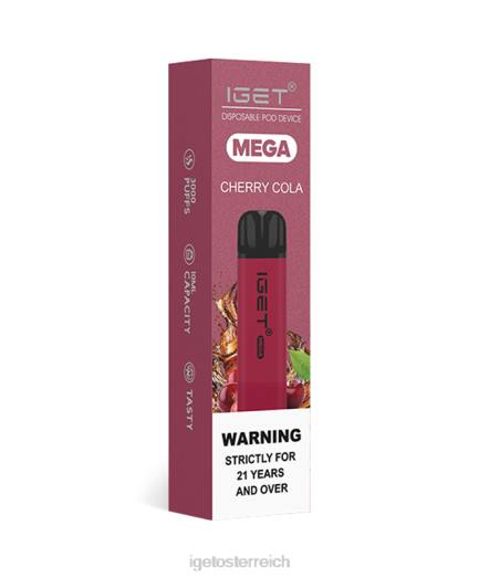 IGET Vape Shop - mega 8BTV127 Kirschcola
