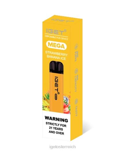 IGET Vape Shop - mega 8BTV141 Erdbeere Banane