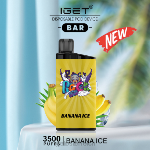IGET Vape - Riegel - 3500 Züge 8BTV469 Bananeneis