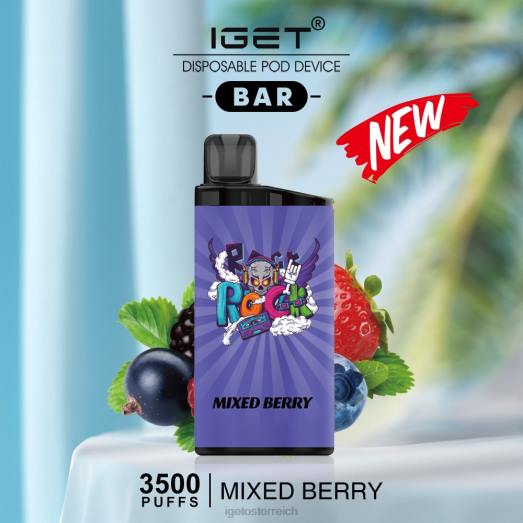 IGET Vape Sale - Riegel - 3500 Züge 8BTV487 gemischte Beeren