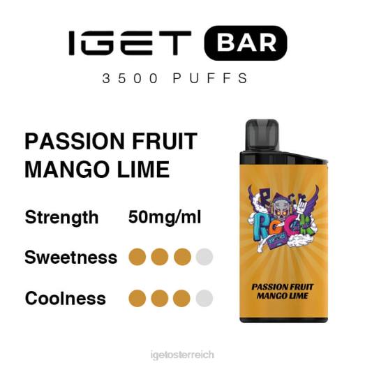 IGET Wholesale - Riegel 3500 Züge 8BTV281 Passionsfrucht-Mango-Limette