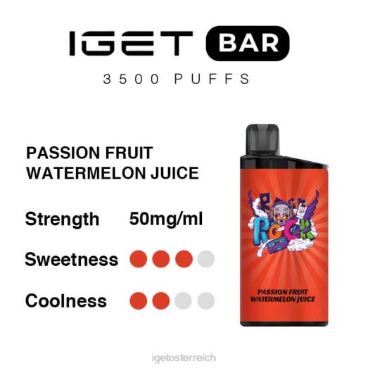IGET Discount - Riegel 3500 Züge 8BTV289 Passionsfrucht-Wassermelonensaft