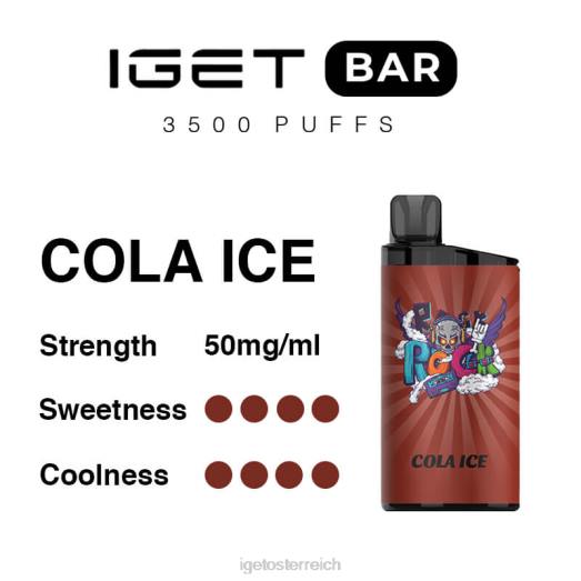 IGET Vape Shop - Riegel 3500 Züge 8BTV292 Cola-Eis