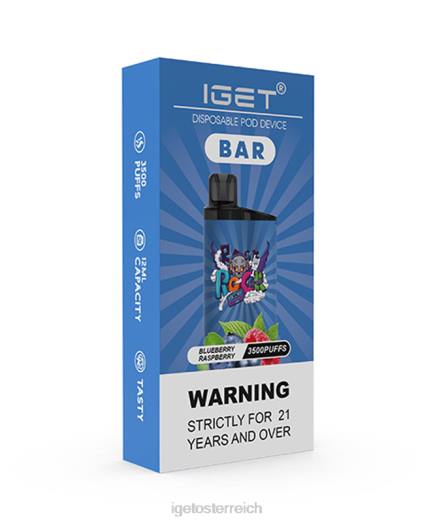 IGET Vape - bar 8BTV153 Blaubeer-Himbeere