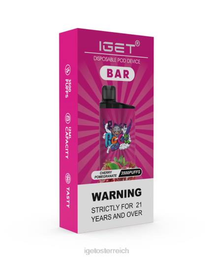 IGET Vape Shop - bar 8BTV155 Kirschgranatapfel