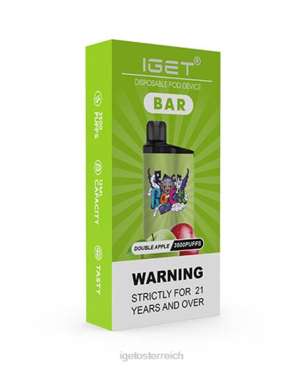 IGET Vape Sale - bar 8BTV157 Doppelapfel