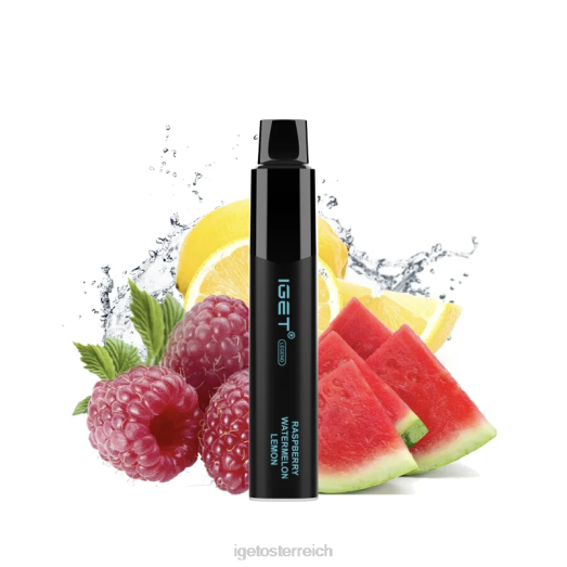 IGET Shop - Legend 4000 Züge 8BTV323 Himbeere, Wassermelone, Zitrone