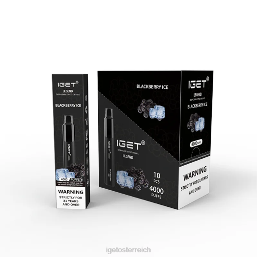 IGET Vape Shop - Legend 4000 Züge 8BTV324 Brombeereis