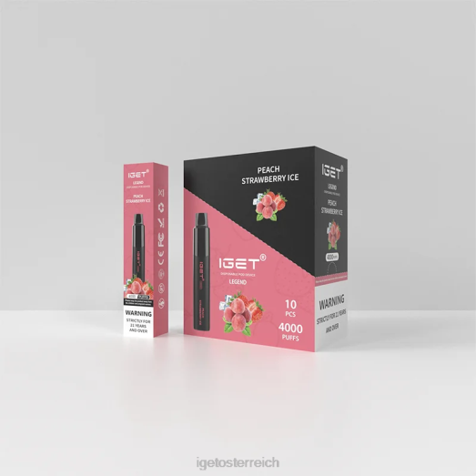 IGET Shop - Legend 4000 Züge 8BTV330 Pfirsich-Erdbeer-Eis