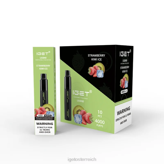 IGET Shop - Legend 4000 Züge 8BTV337 Erdbeer-Kiwi-Eis