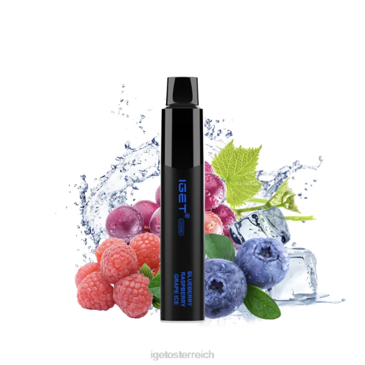 IGET Wholesale - Legend 4000 Züge 8BTV348 Blaubeer-Himbeer-Trauben-Eis