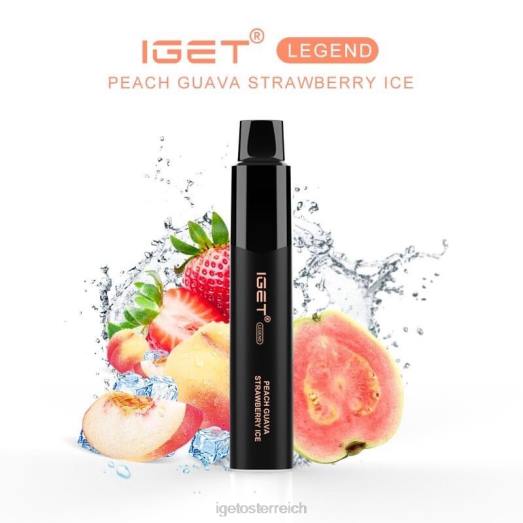 IGET Wholesale - Legende - 4000 Züge 8BTV651 Pfirsich-Guava-Erdbeer-Eis