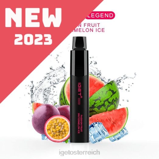 IGET Vape - Legende - 4000 Züge 8BTV656 Passionsfrucht-Wassermelonen-Eis