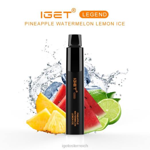 IGET Vape Sale - Legende - 4000 Züge 8BTV662 Ananas-Wassermelonen-Zitronen-Eis
