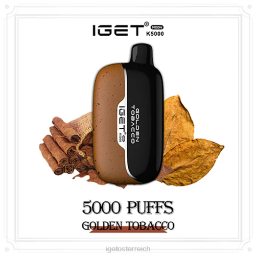 IGET Vape Sale - Moon 5000 Züge 8BTV211 goldener Tabak