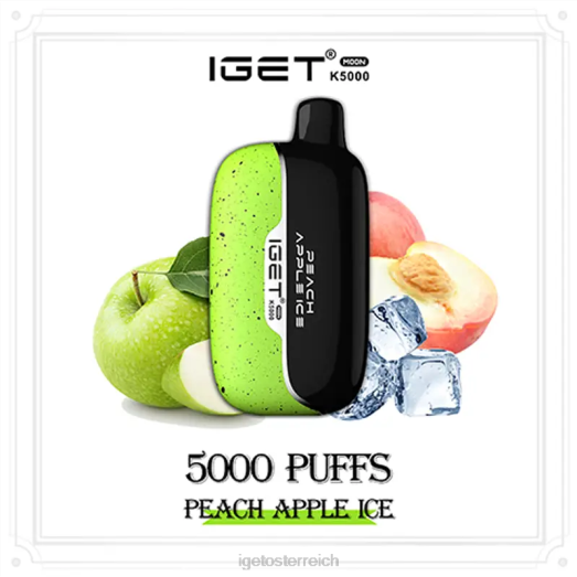 IGET Sale - Moon 5000 Züge 8BTV217 Pfirsich-Apfel-Eis