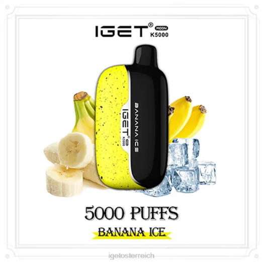 IGET Vape - Moon 5000 Züge 8BTV221 Bananeneis