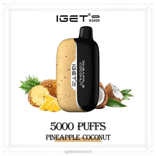 IGET Wholesale - Moon 5000 Züge 8BTV226 Ananas-Kokosnuss