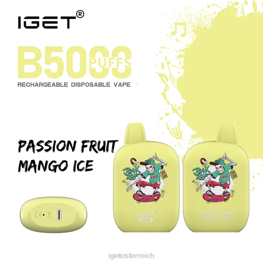 IGET Vape Sale - b5000 8BTV312 Passionsfrucht-Mango-Eis