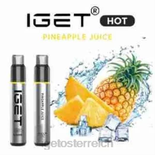 IGET Vape Sale - Es wird heiß - 5500 Züge 8BTV547 Ananassaft
